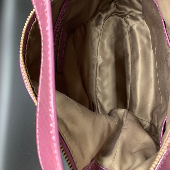 Cole Haan Med Hobo Bag Purse - Royal Berry Patent - Picture 6 of 8